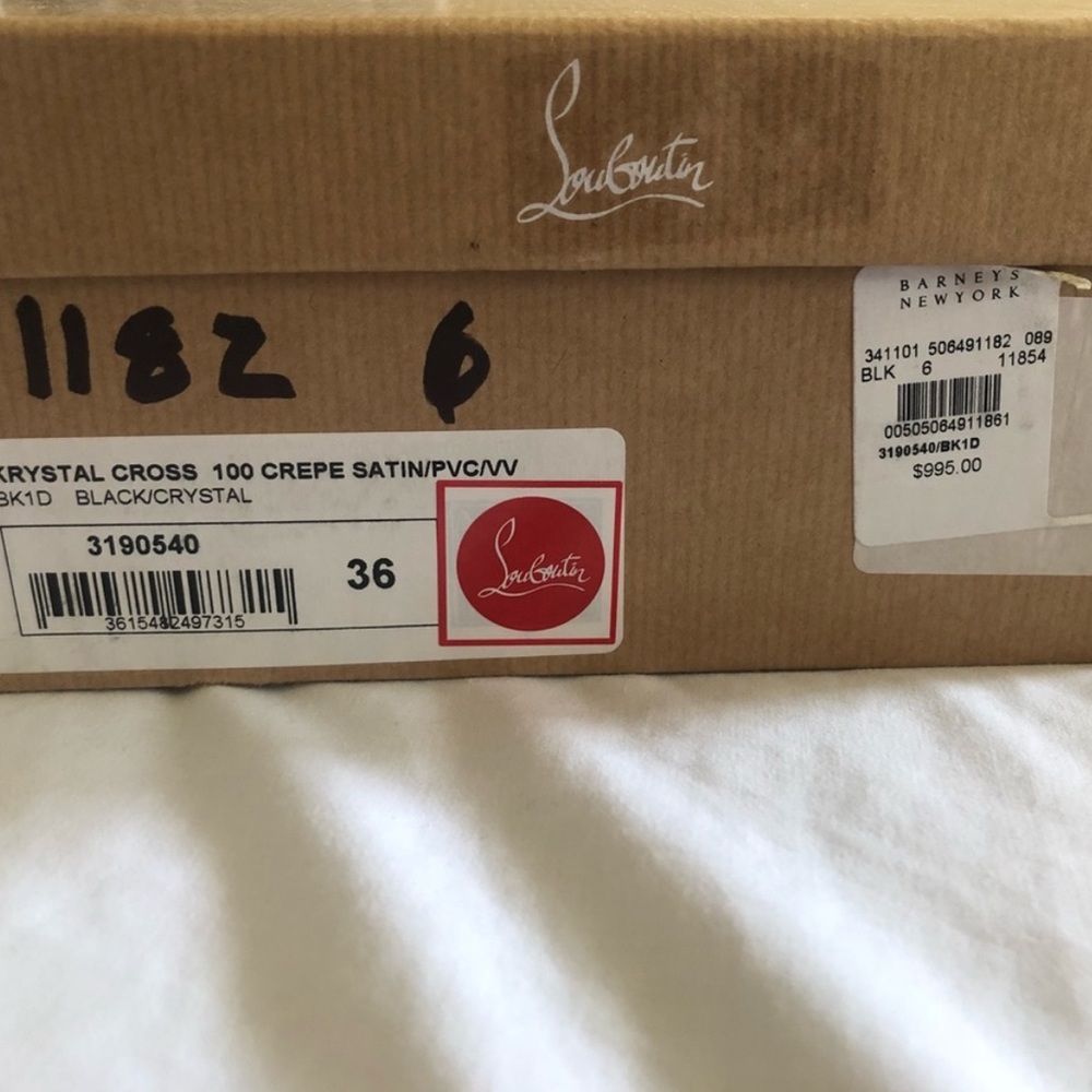 Christian Louboutin Black Heels with Silver Accents - Picture 5 of 8